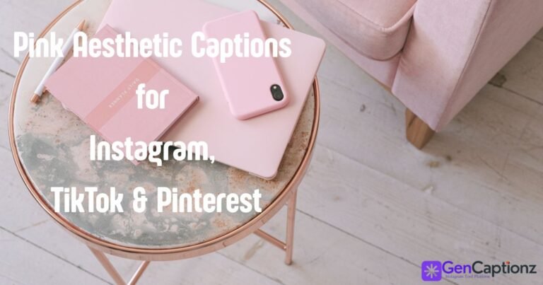 250+ Pink Aesthetic Captions for Instagram, TikTok & Pinterest (The Ultimate Trend Guide)