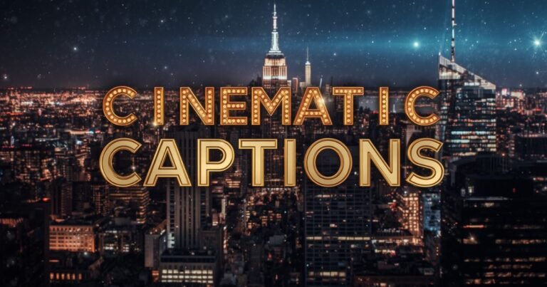 315 Cinematic Captions for Instagram: The Ultimate A24-Vibe social media Script