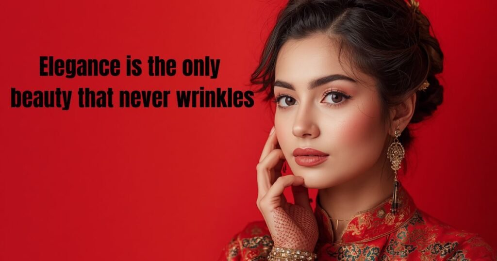 Aesthetic & Elegant Captions for Traditional Look for Girl