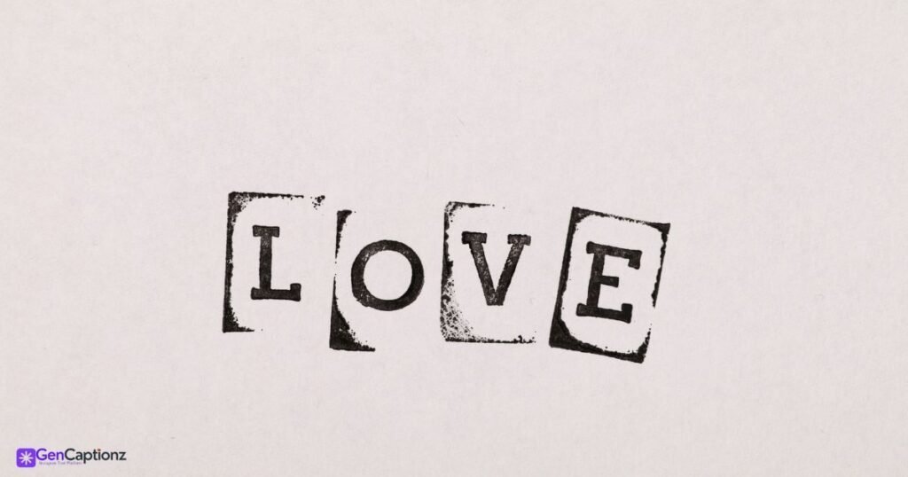 Short & Sweet Aesthetic Love Captions