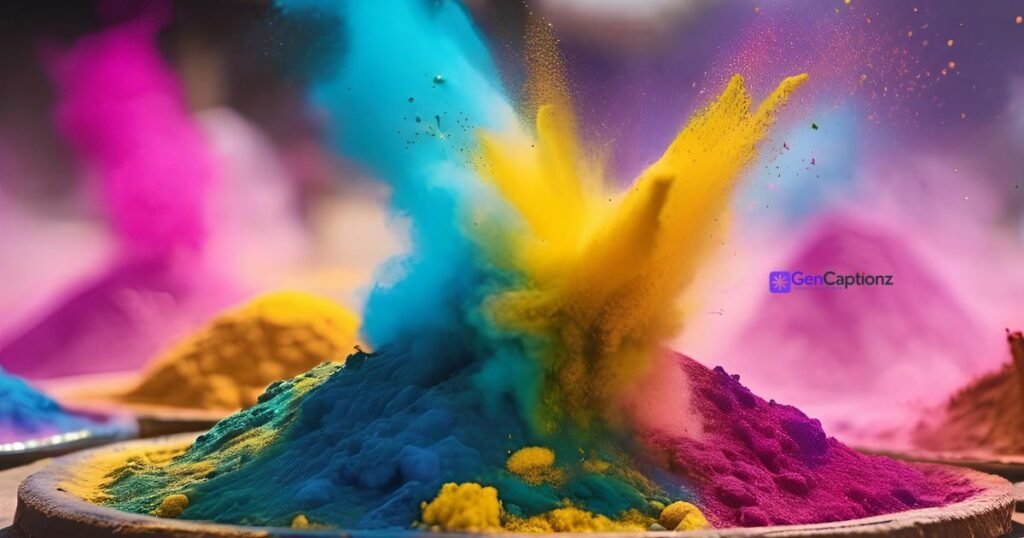 Short & Sweet One-Liner Holi Captions